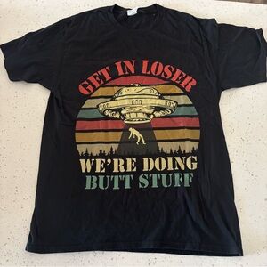 Source Unknown Black UFO Graphic Tee